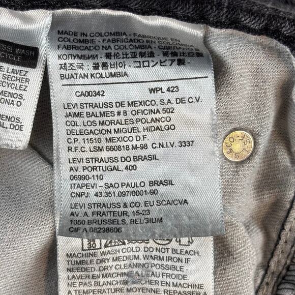 Levi's 559 Jeans Men's 34x32 Black Denim Faded Straight Leg Casual / Work - Picture 12 of 16